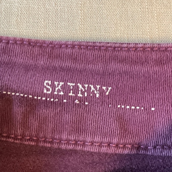 Saks Fifth Avenue Women's Plum Skinny Jeans - Picture 4 of 5